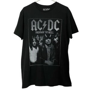 AC/DC Tshirt Mens Size Large Unisex Highway To Hell ACDC Tee Black Short Sleeve